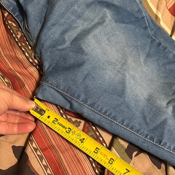 105.  Floral Embroidered Denim Flare Jeans - Picture 11 of 12